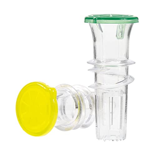 YZC Lemon Squeezer β 2-Pack Lemon-Juicer β BPA-Free Plastic Lime Juicerβ Compact Juice Extractor Citrus Press with Lid β Squeeze Lime for Cocktails, Drinks