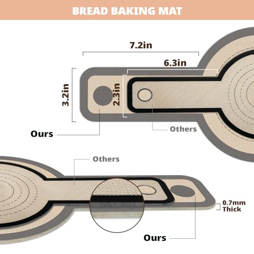 Silicone Bread Sling for Dutch Oven, 2 PCS Non-Stick & Easy Clean Reusable Sourdough Mat, Sourdough Bread Baking Supplies, Tools & Accessories