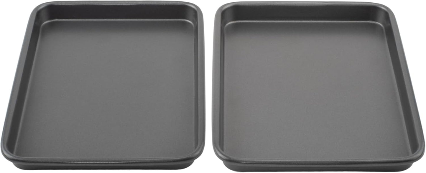 GoodCook Everyday Nonstick Carbon Steel Baking Sheet Set, 3 Pack – Small 13” x 9”, Medium 15” x 10”, Large 17” x 11” – Carbon Steel Cooking Pans, Cookie Sheet Bakeware Set