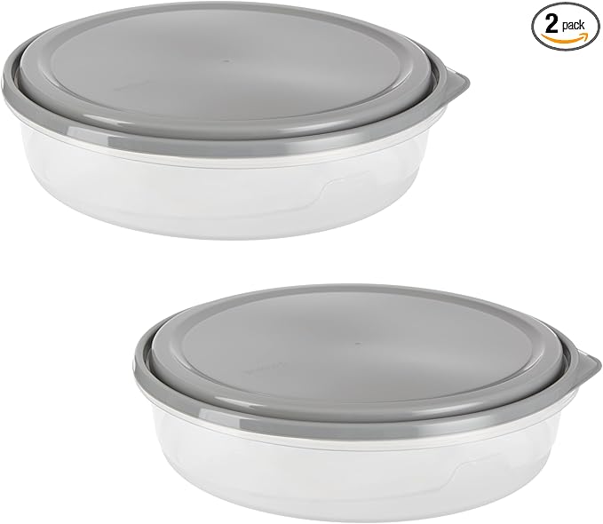 GoodCook EveryWare Extra Large 12 inch Round Container 2 pack, BPA Free