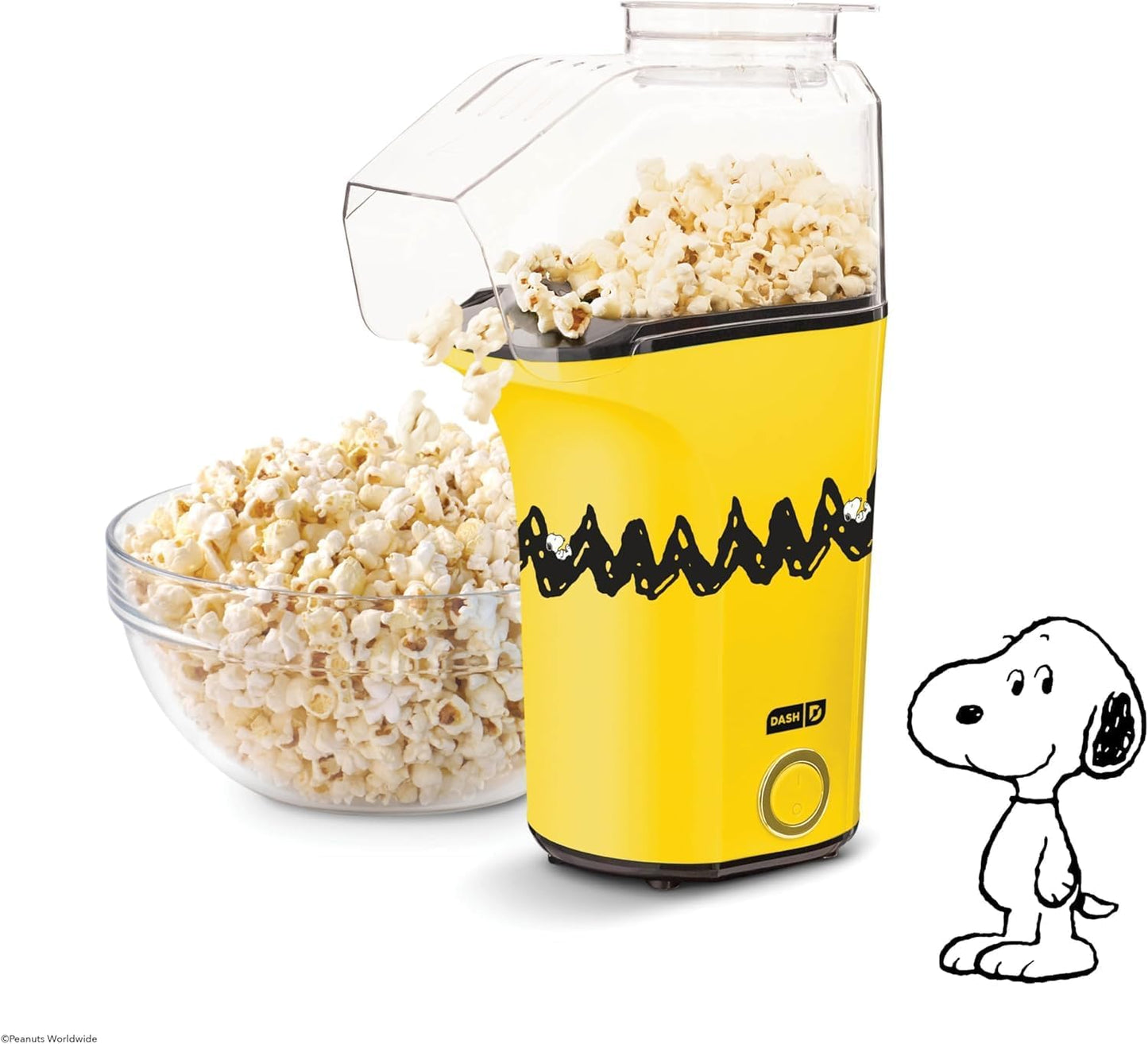 DASH Fresh Pop Popcorn Maker - Oil-Free, Air Popcorn Popper - With Measuring Cup & Recipe Guide - Perfect for Movie Nights - 16 Cups, Aqua