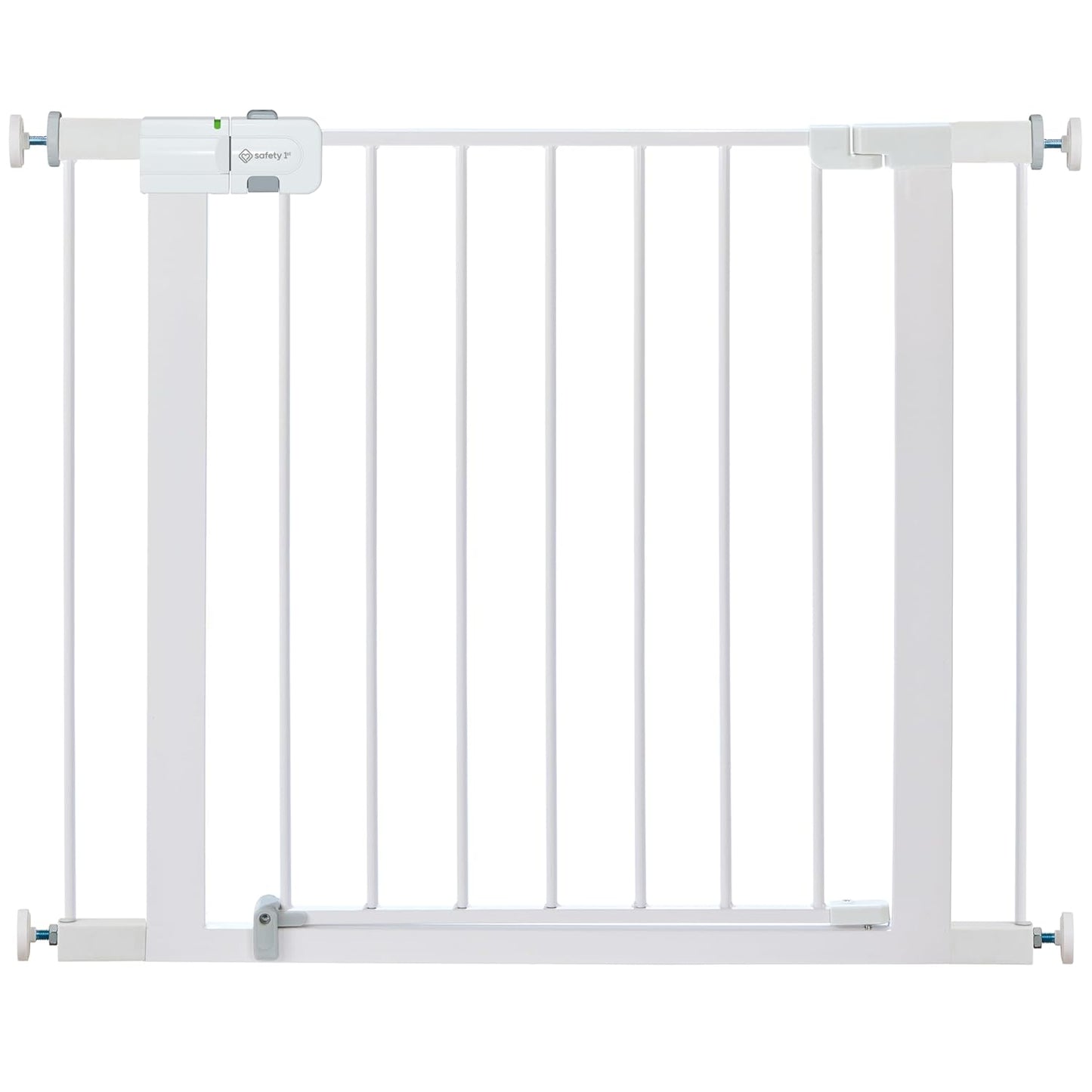 Safety 1st Easy Install Walk-Thru Baby Gate with Door – White, 28” Tall, Fits 29”–38” Doorways
