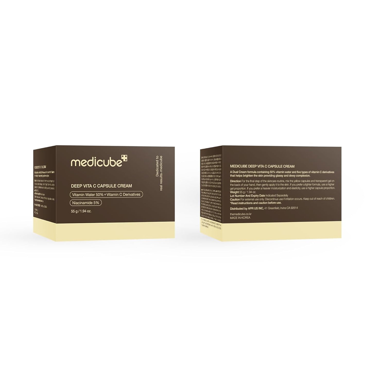 medicube Deep Vitamin C Golden Capsule Face Moisturizer - Liposome Capsules For Wrinkles, Skin Radiance - Transparent Gel for Glow Hydration - Korean Skin Care 1.94 oz
