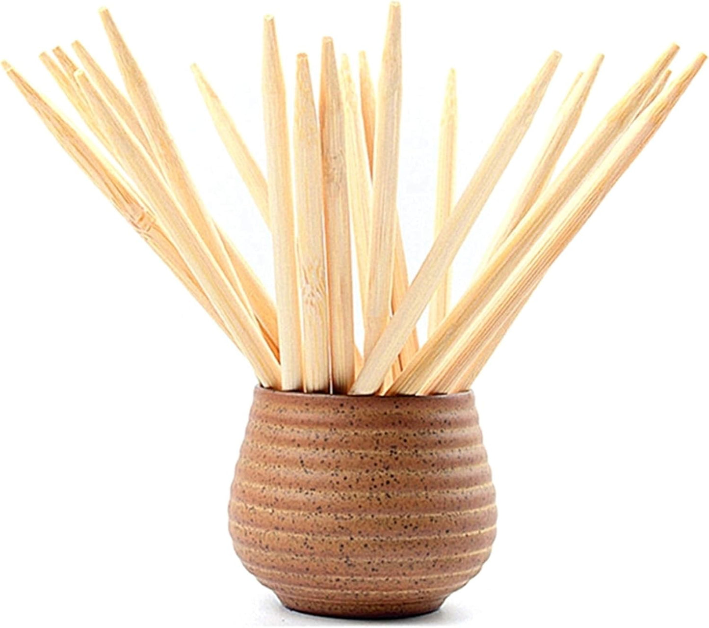 HOPELF 6" Natural Bamboo Skewers for BBQ,Appetiser,Fruit,Cocktail,Kabob,Chocolate Fountain,Grilling,Barbecue,Kitchen,Crafting and Party. Φ=4mm, More Size Choices 8"/10"/12"/14"/16"/30"(100 PCS)