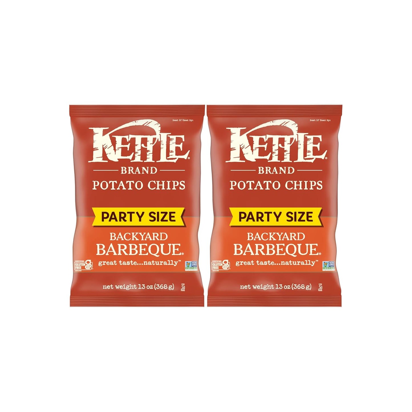 Kettle Brand Backyard Barbeque Kettle Potato Chips, Gluten-Free, Non-GMO, 7.5 oz Bag