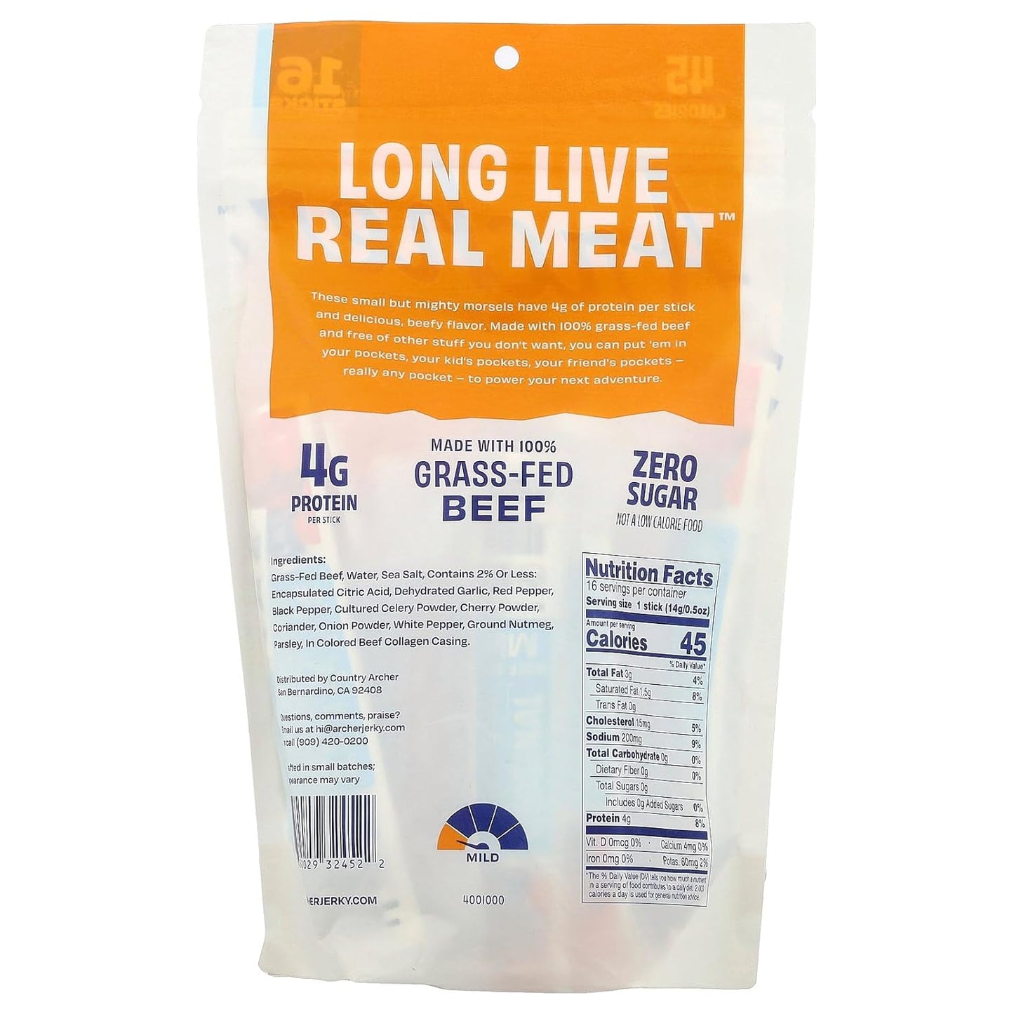 Archer Original Mini Beef Sticks, 4 OZ