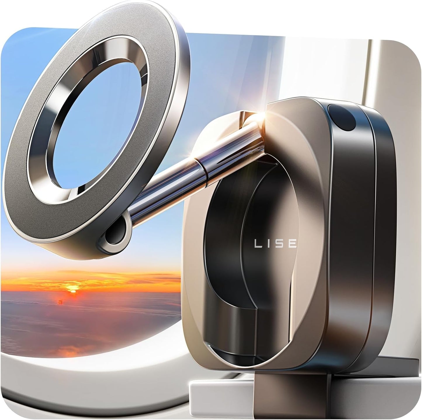 LISEN Travel Gifts Christmas for Gifts Airplane Gadgets Men Mini Travel Essentials Phone Holder Stocking Stuffers for Women MagSafe Accessories Vacation Cruise Essentials 2026 Long Flight Must Have