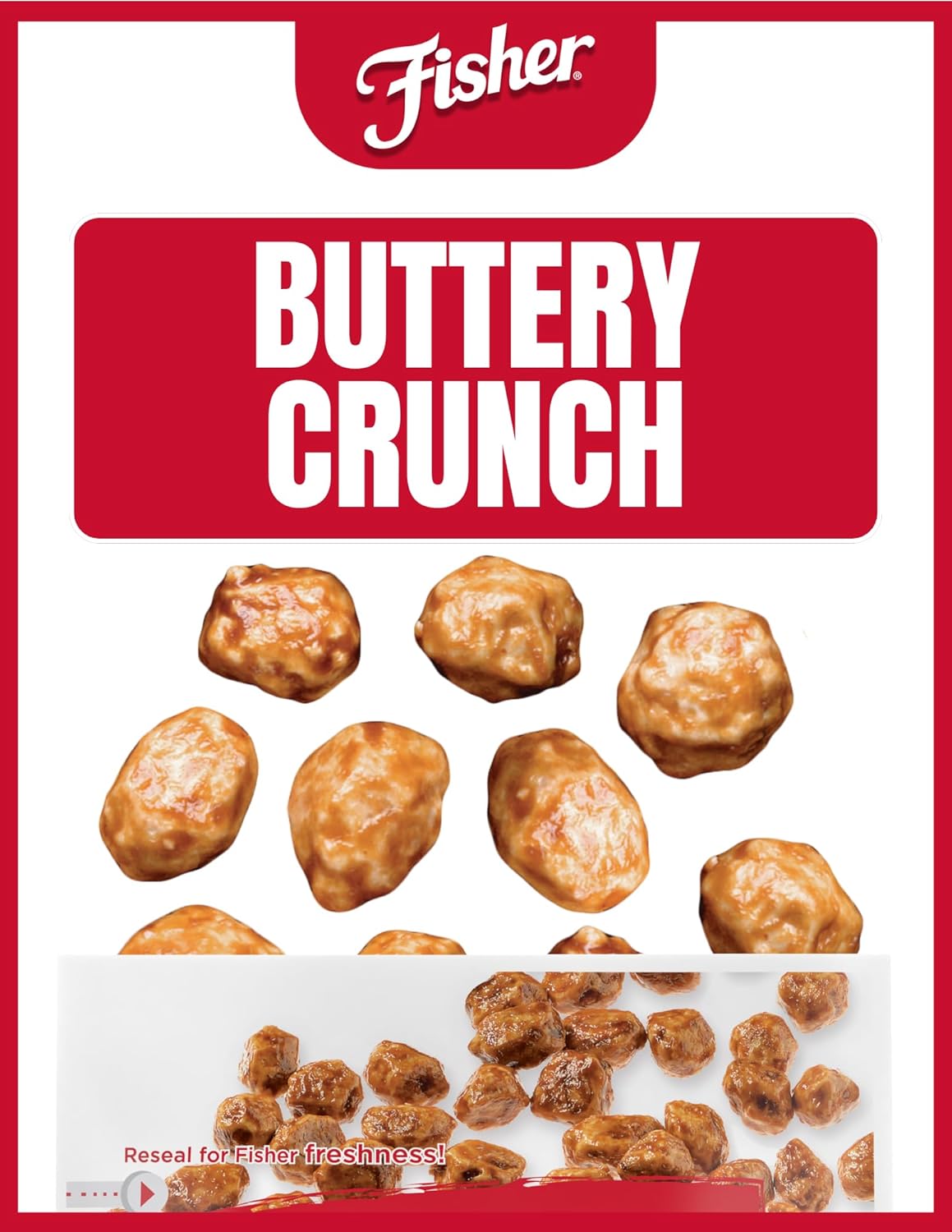 Fisher Snack Butter Toffee Peanuts, 42 Ounces (Pack of 1), No Artificial Colors or Flavors, 100% Recyclable