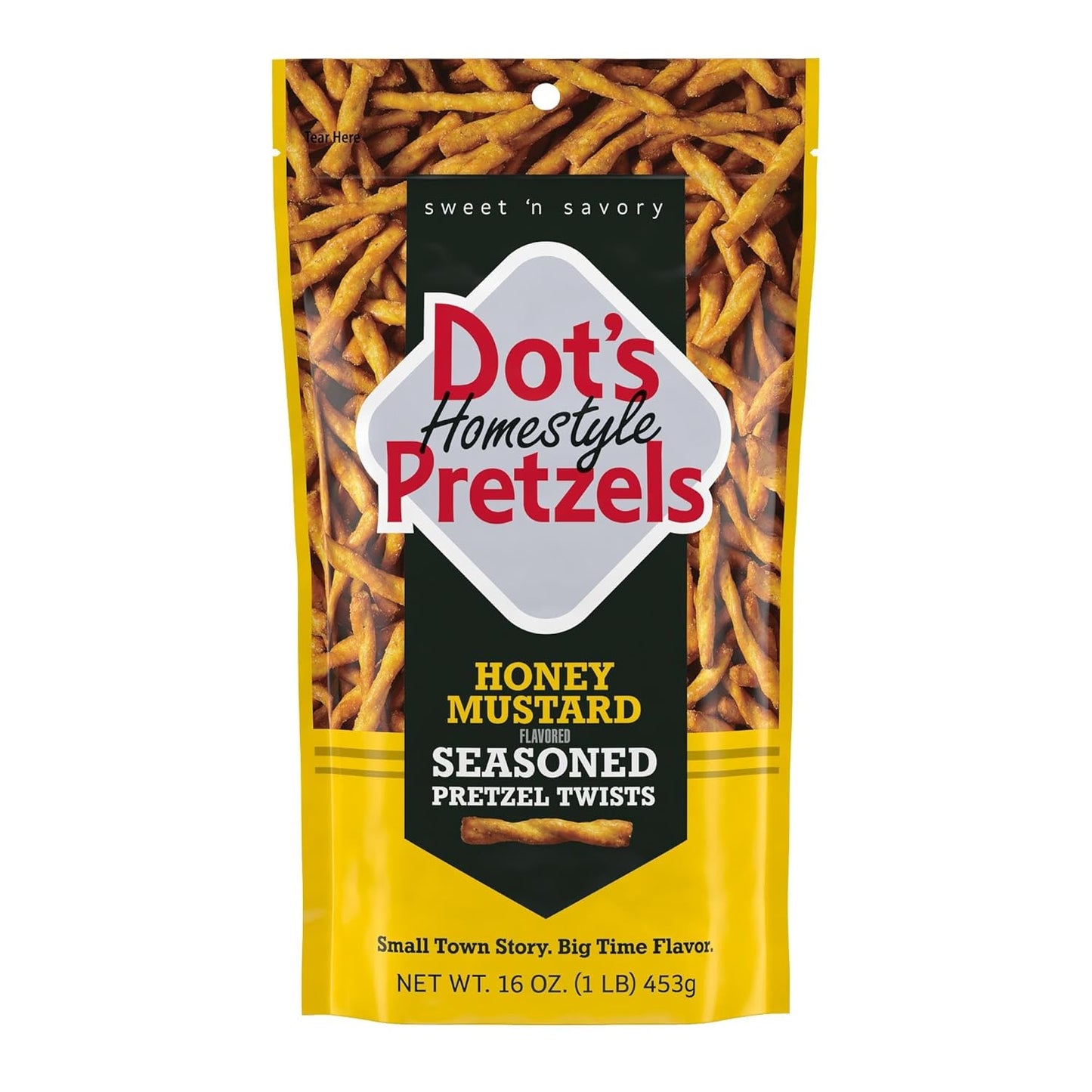 Dot's Homestyle Pretzels BBQ Seasoned Pretzel Twist Snack, 16oz Grocery Sized Bag