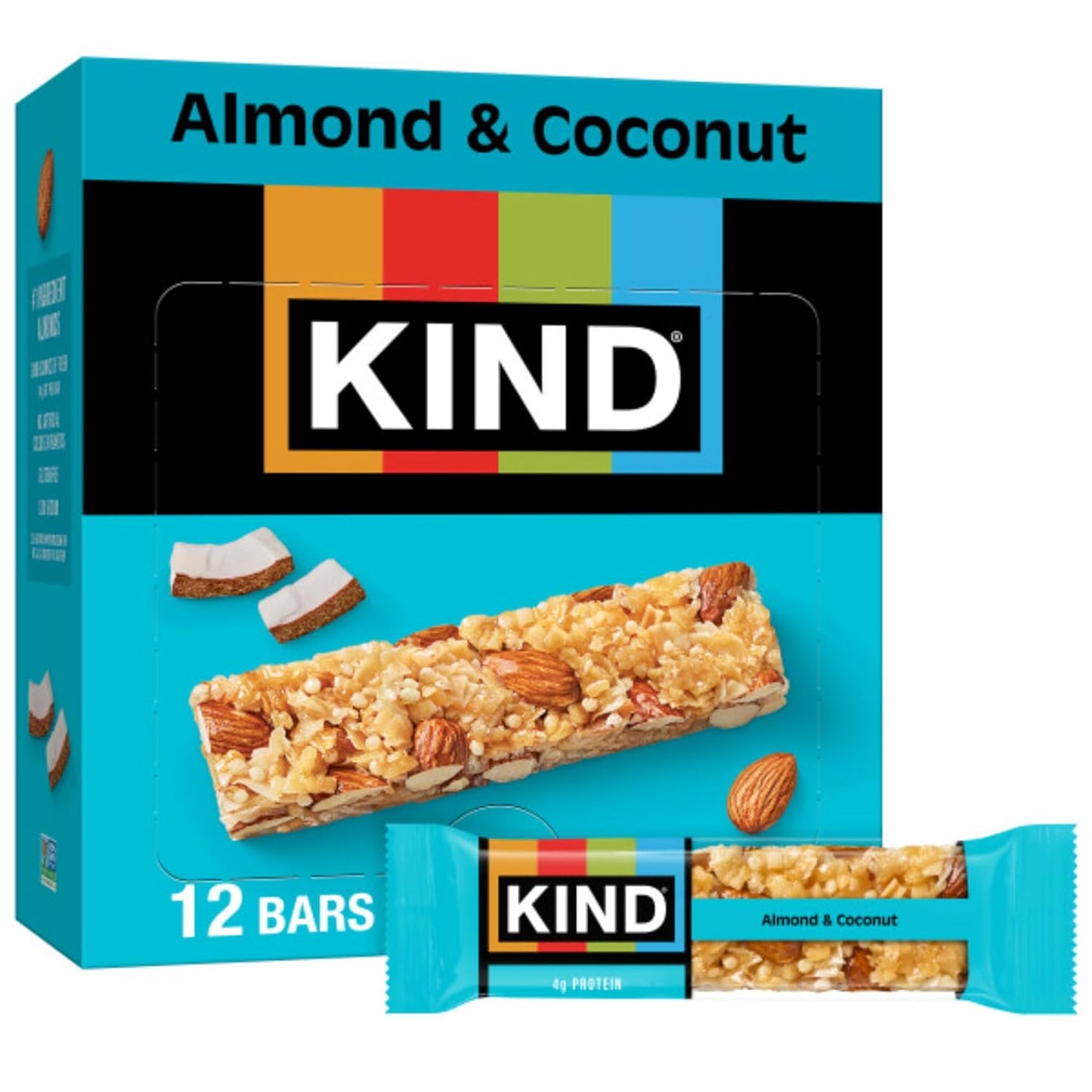 KIND Healthy Snacks Bars, Cranberry Almond, Gluten Free, High Fiber Snacks, 5g Protein, 12 Count