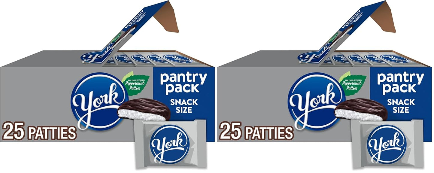 YORK Dark Chocolate Peppermint Patties, Candy Party Pack, 29.2 oz