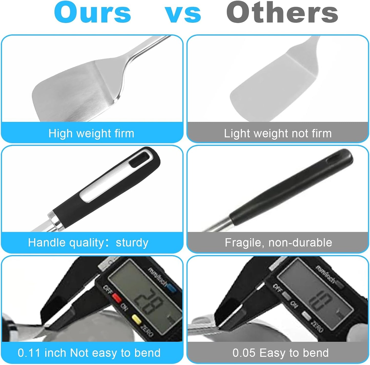 11‑Piece Stainless Steel Kitchen Utensil Set – Premium Thickened Cooking Tools