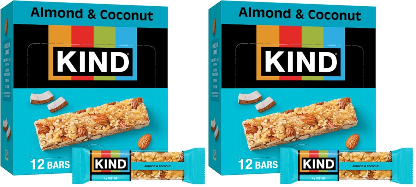 KIND Healthy Snacks Bars, Cranberry Almond, Gluten Free, High Fiber Snacks, 5g Protein, 12 Count