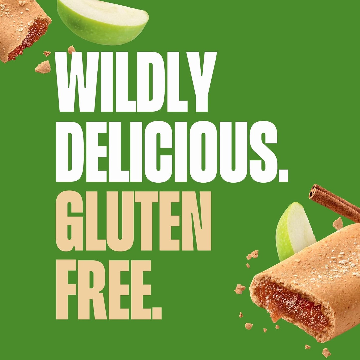 Glutino Gluten Free Oven Baked Bar, Apple Cinnamon, Naturally Flavored, 5 ct
