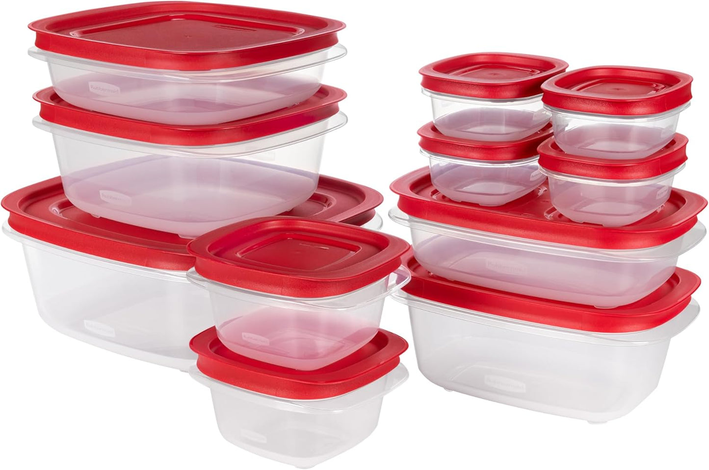 Rubbermaid EasyStore Containers, 38-Piece Set, Food Storage Containers, Food Storage Containers with Lids
