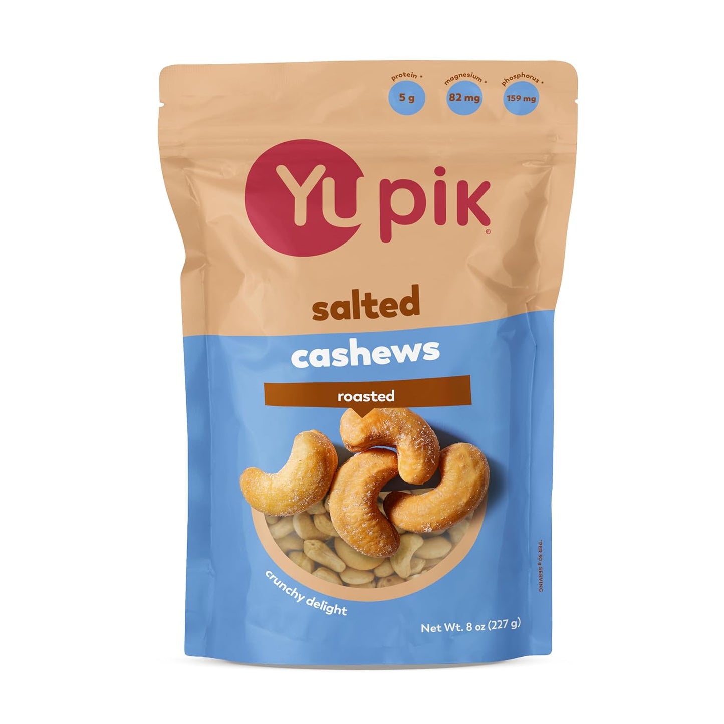 Yupik Roasted Salted Whole Cashews, 2.2 lb (35.2 oz), Gluten-Free, Kosher, Vegan, Seasoned Nuts, Lightly Coated with Salt, Source of Protein & Iron, Crunchy, Savory Snacks