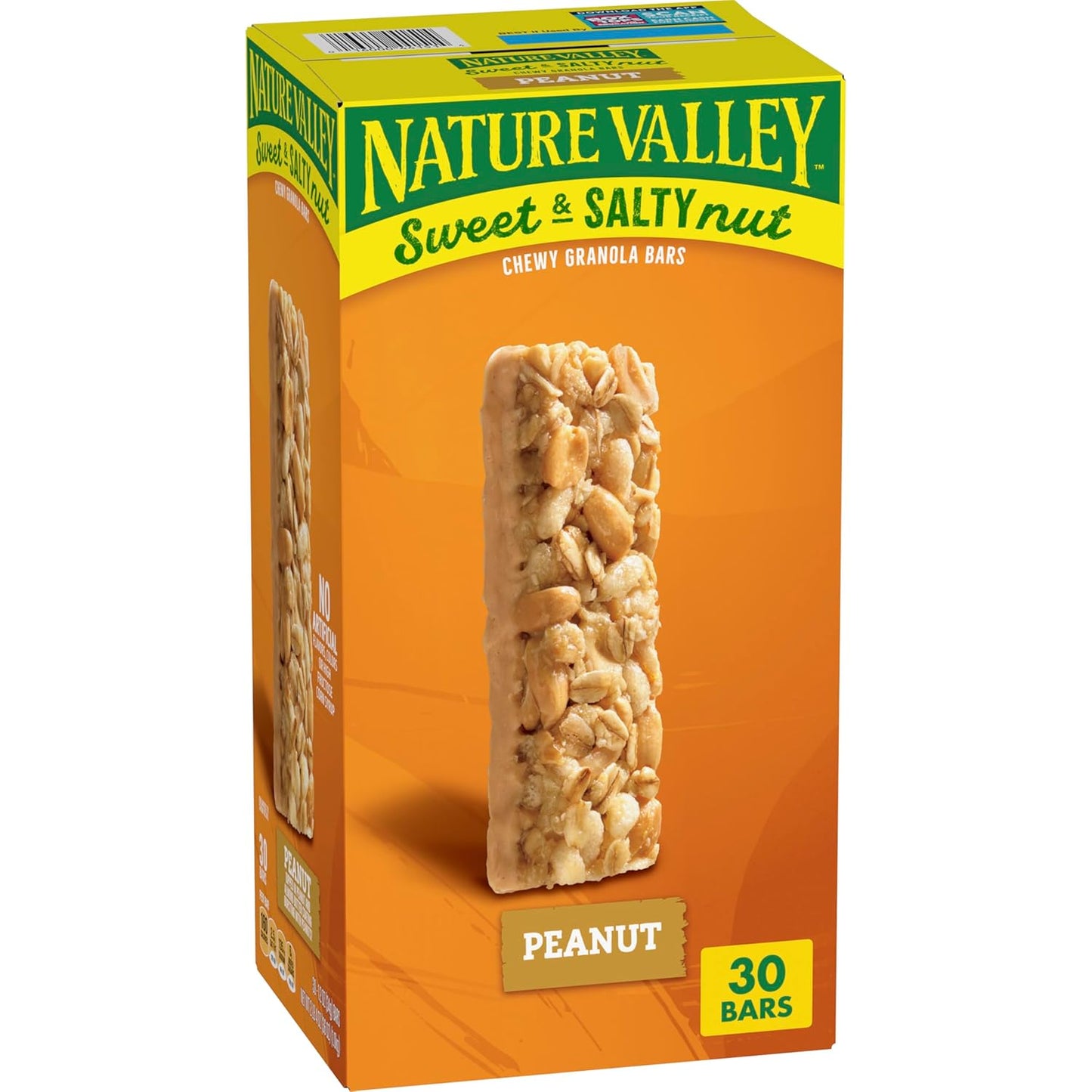 Nature Valley Sweet and Salty Peanut Granola Bars, 30 Bars, 36 OZ, Snack Bars