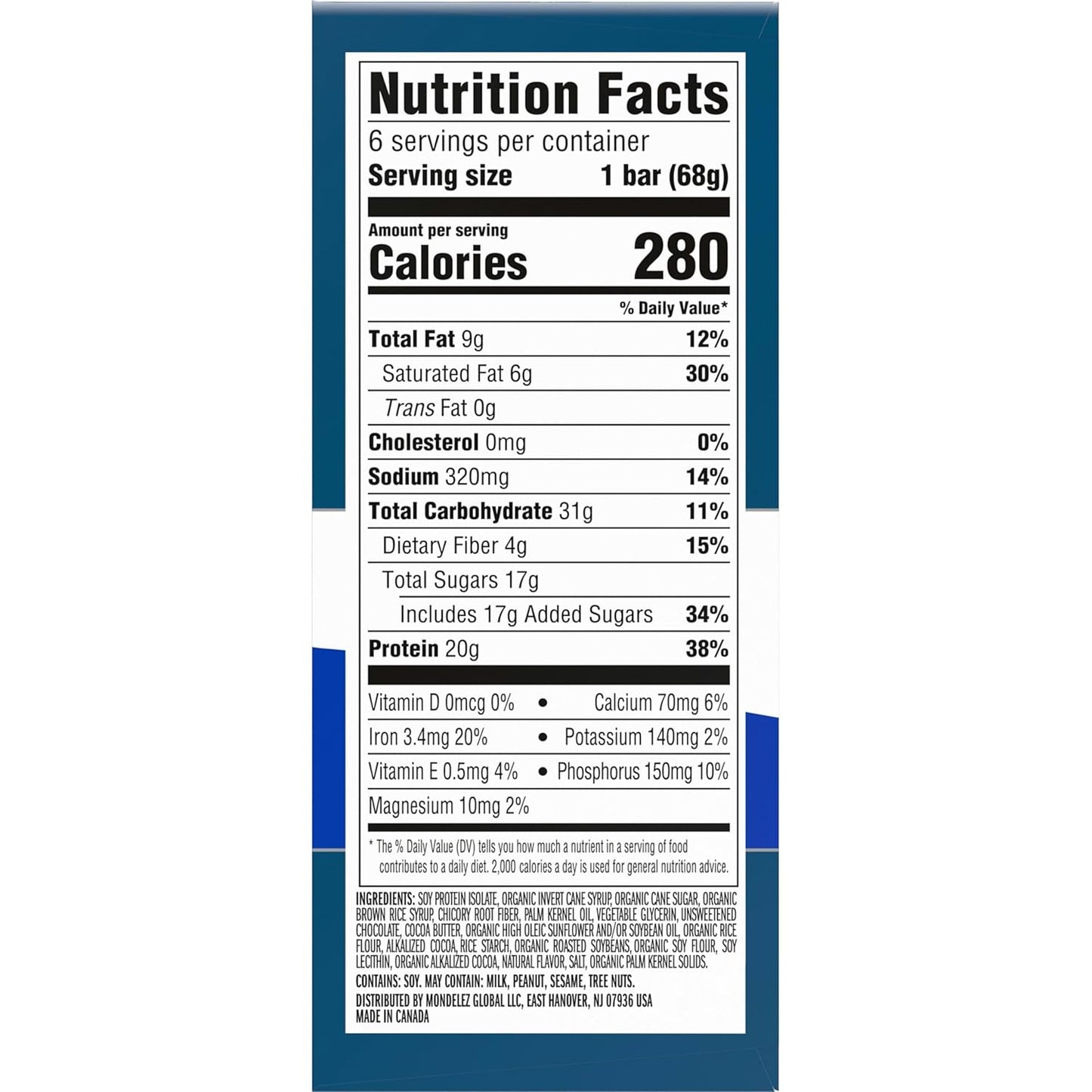 CLIF BUILDERS Protein Bars - White Fudge OREO-Flavored - 20g Plant Based Protein - Gluten Free - Non-GMO - Low Glycemic - No Artificial Sweeteners - 2.4 oz. (6 Pack)