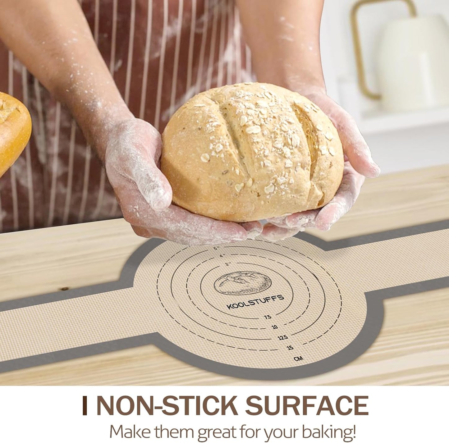 Koolstuffs Silicone Bread Sling for Dutch Oven, 2 PCS Non-Stick & Easy Clean Reusable Sourdough Mat, Sourdough Bread Baking Supplies, Tools & Accessories