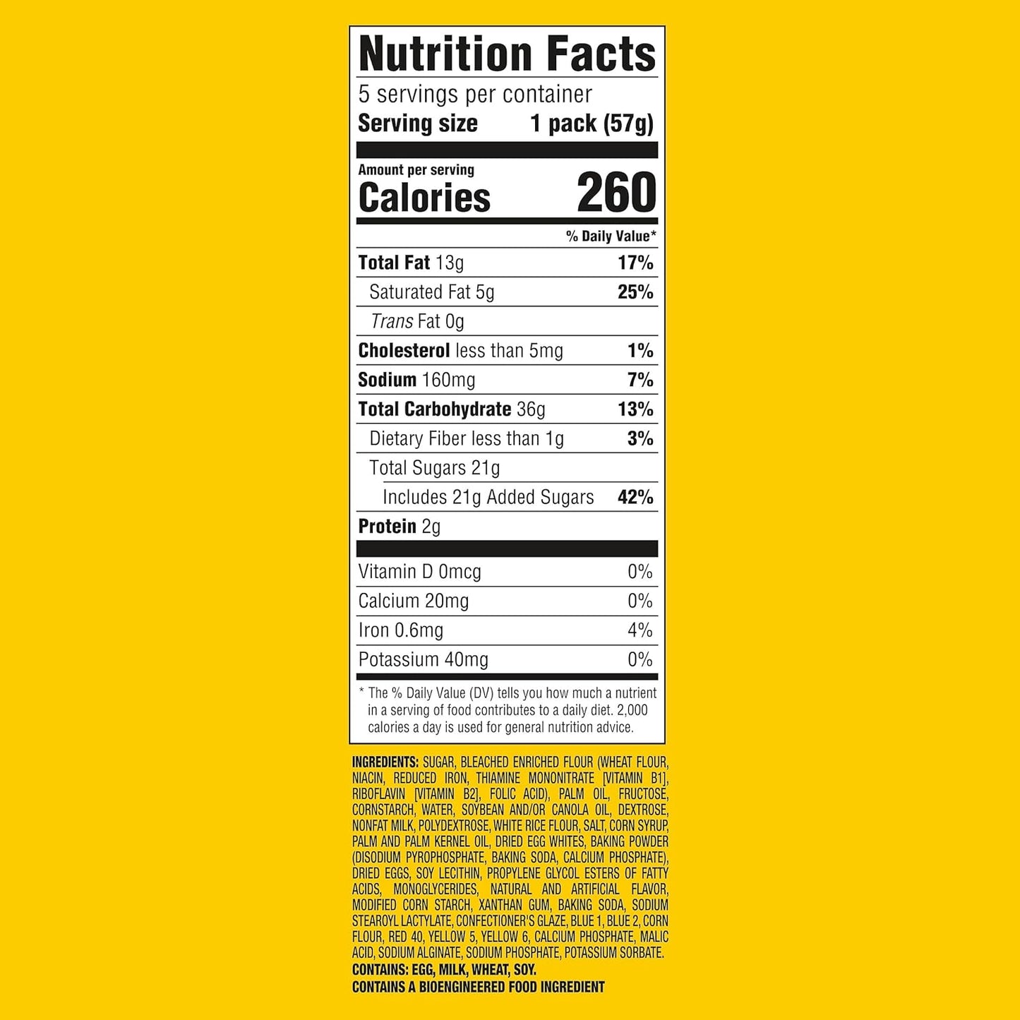 OREO Cakesters Confetti Cake Soft Snack Cakes, 5-2.02 oz Snack Packs