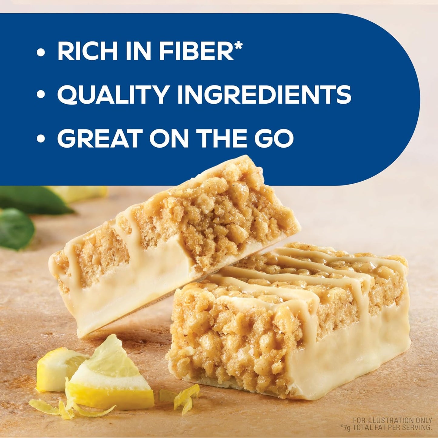 Atkins Lemon Flavored Snack Bar, High Protein Bar, Low Sugar and Low Carb, Keto Friendly Snack, Gluten Free, High in Fiber, Made with Real Almond Butter, 16 Count