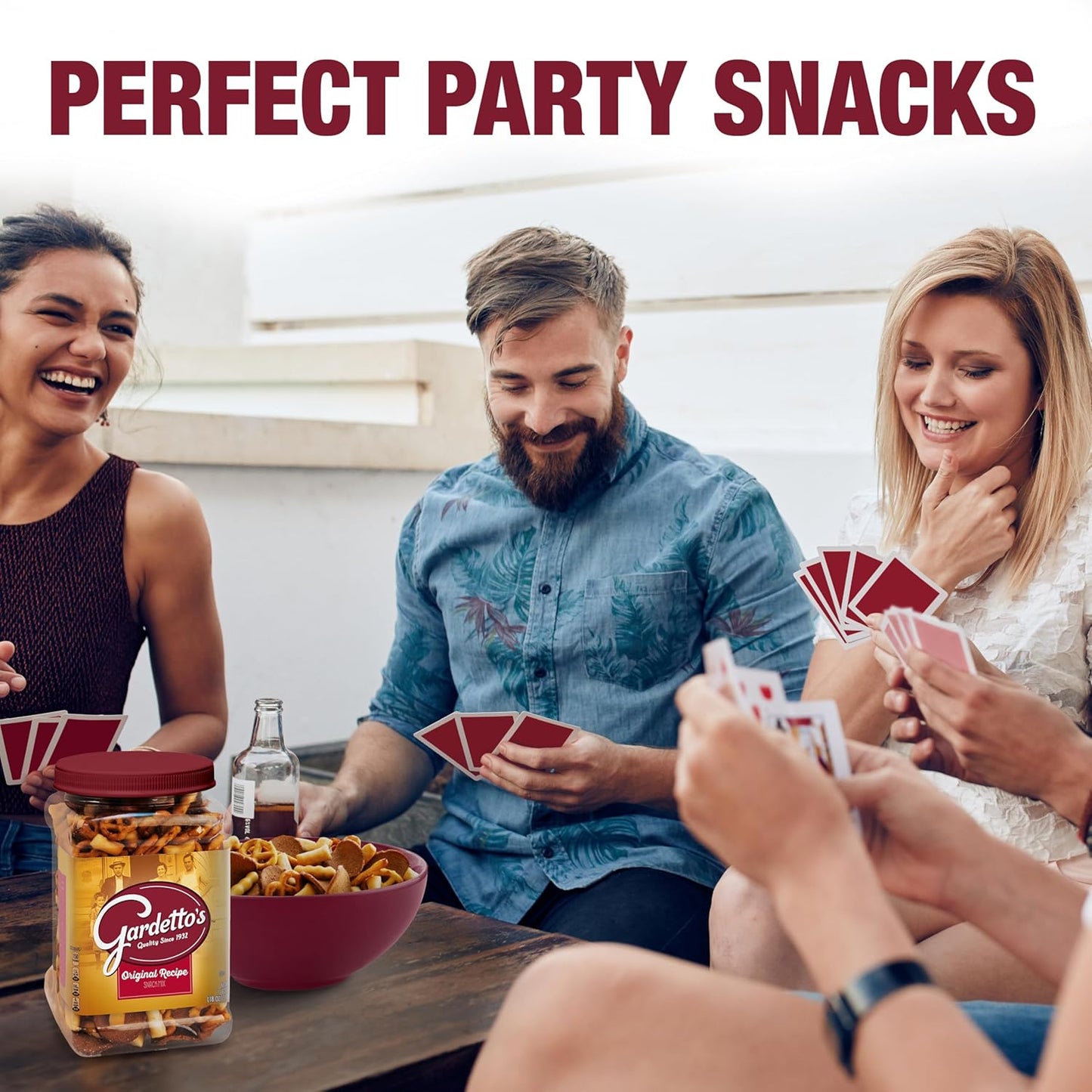 Gardetto's Original Recipe Snack Mix, Salty Snacks Tub, 18 oz