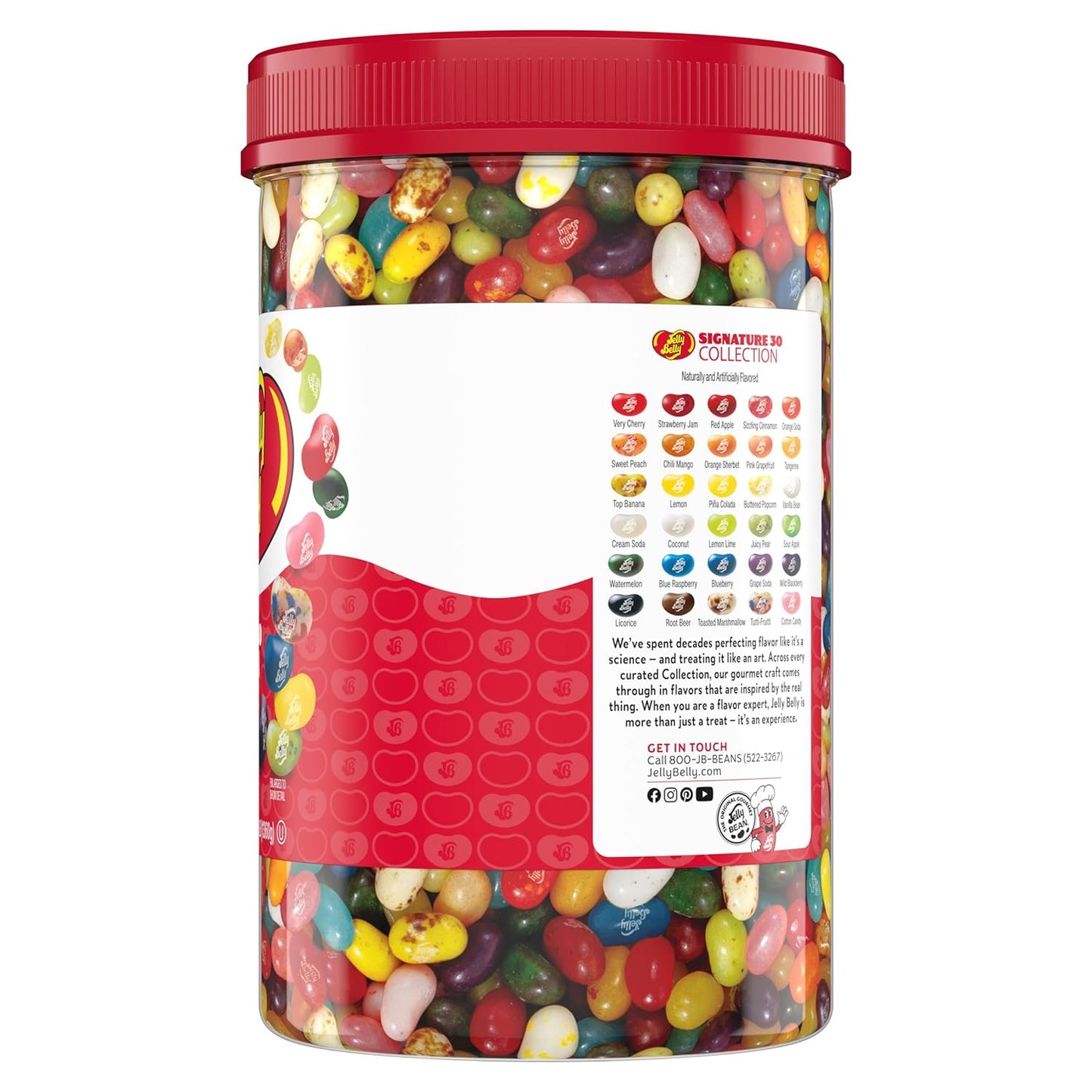 Jelly Belly Signature 30 Jelly Bean Collection - 3 Pound (48 Ounces) Tub - Genuine, Official, Straight from the Source