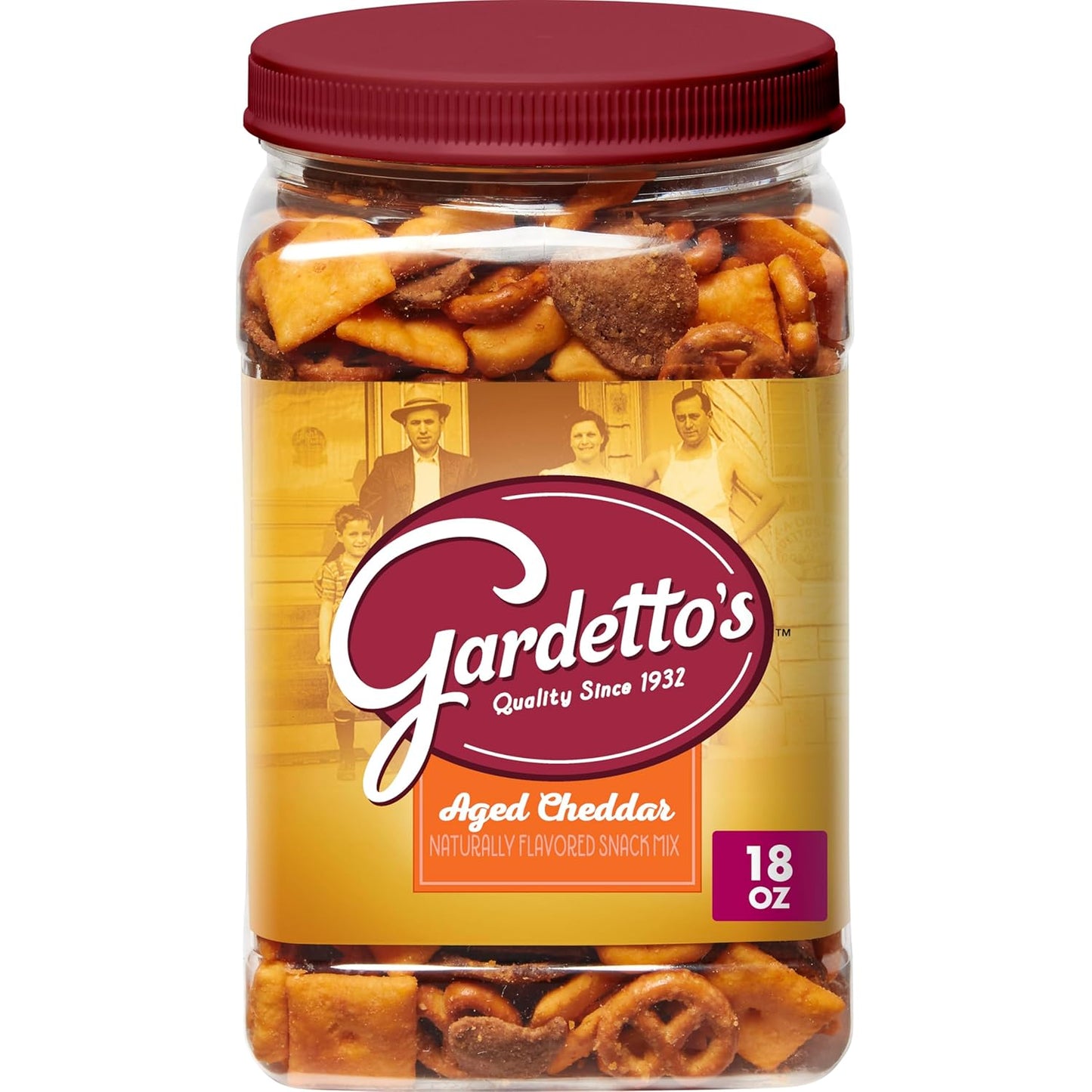 Gardetto's Original Recipe Snack Mix, Salty Snacks Tub, 18 oz