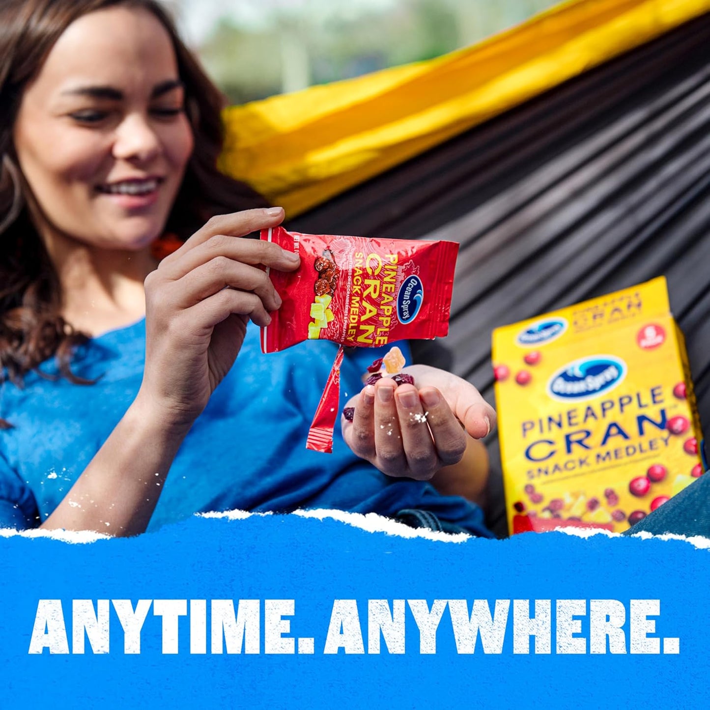 Ocean Spray® Pineapple Cran™ Snack Medley, Cranberry and Pineapple Dried Fruit Snack, 1 Oz Pouches, 5 Count