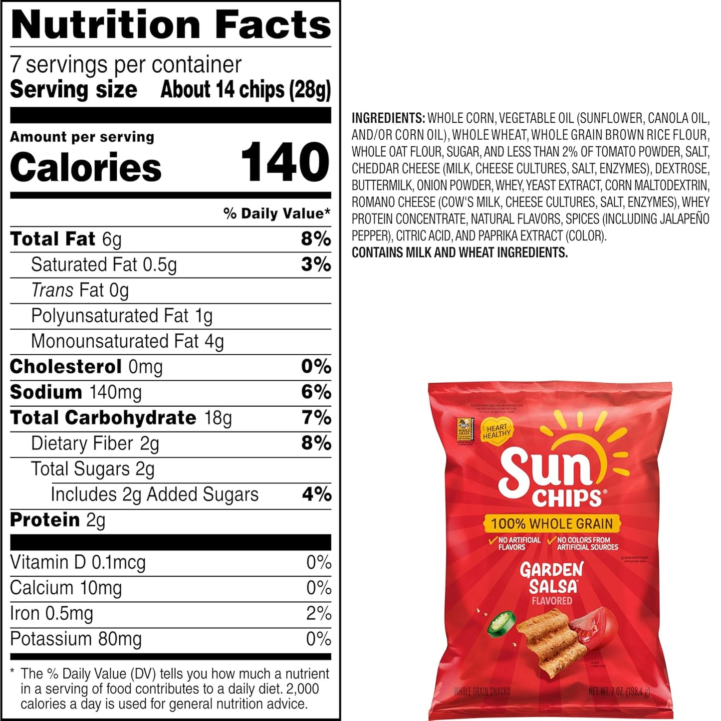 SunChips Garden Salsa, 7 Oz