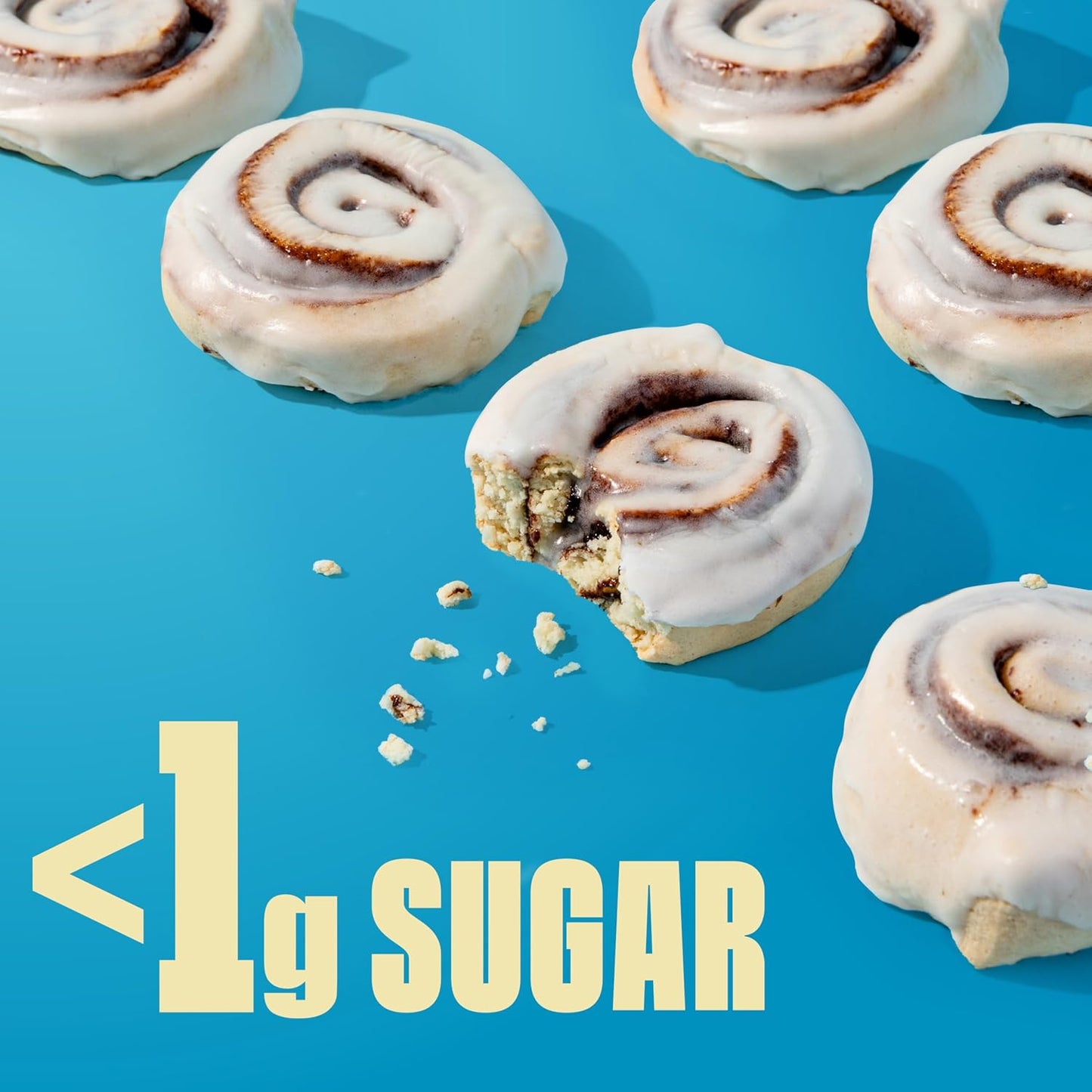 Legendary Foods Gluten-Free, Low Carb Cinnamon Roll Protein Bars, 22g Protein, 10-Pack