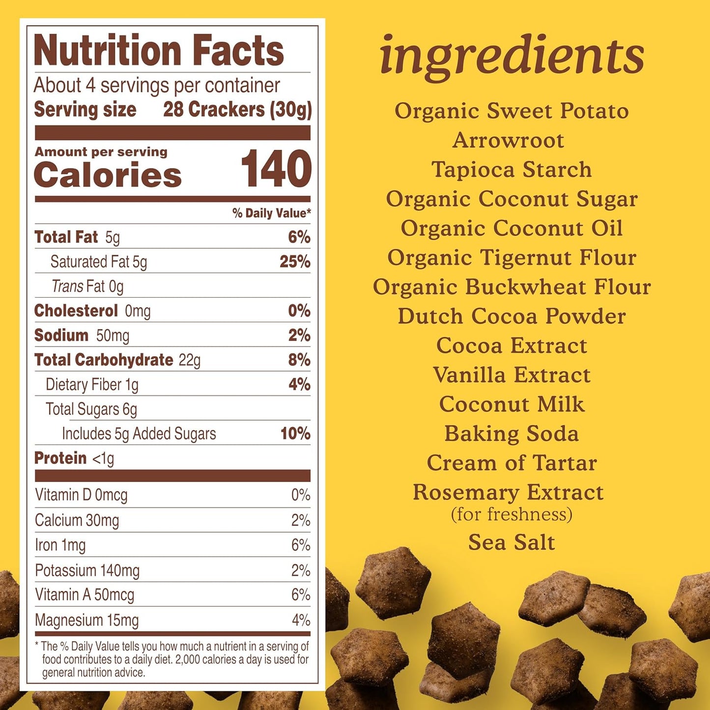 Simple Mills Sweet Mmms Cocoa Blast Bite Sized Baked Sweet Snack Gluten Free Cookies 4 oz (Pack of 1)