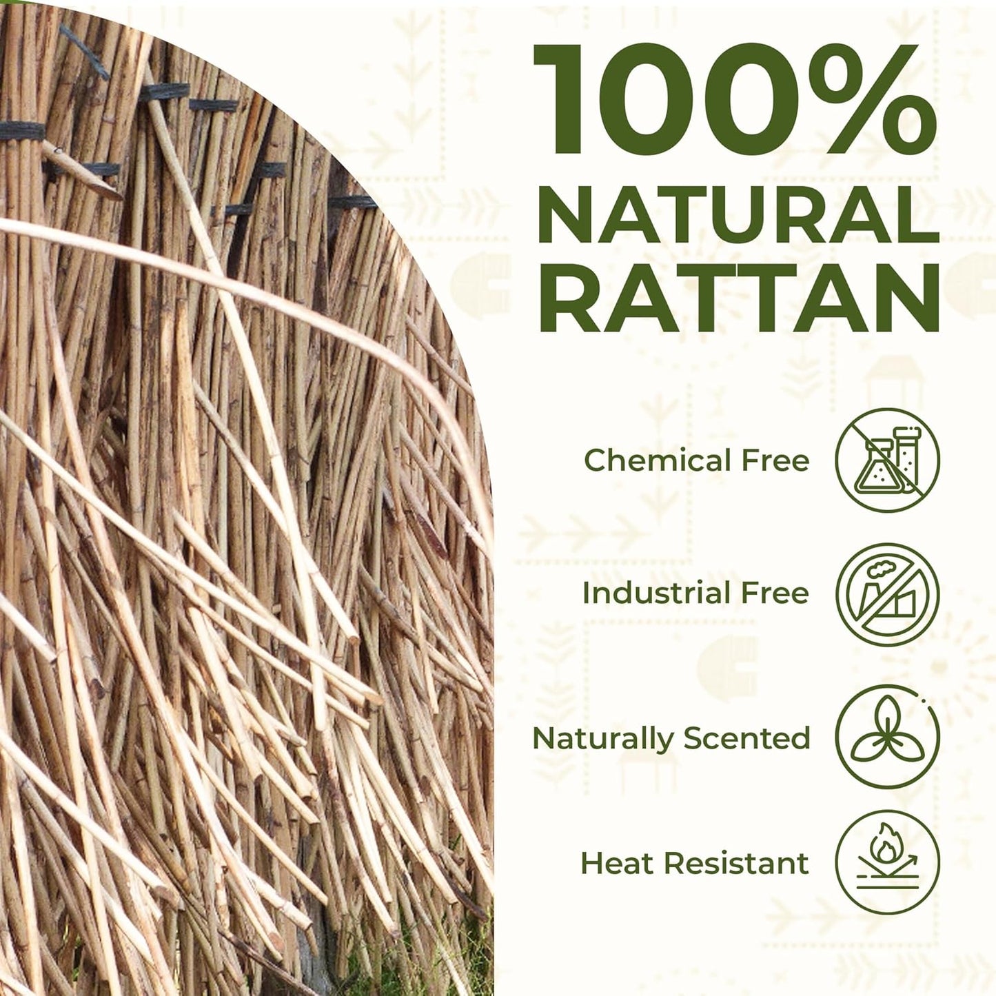 Rattan Serving Tray with Handles (11.4 x 16.9 x 2 in) โ Handwoven Wicker Tray for Coffee Table, Breakfast, Ottoman & Home Decor, Natural Woven Tray