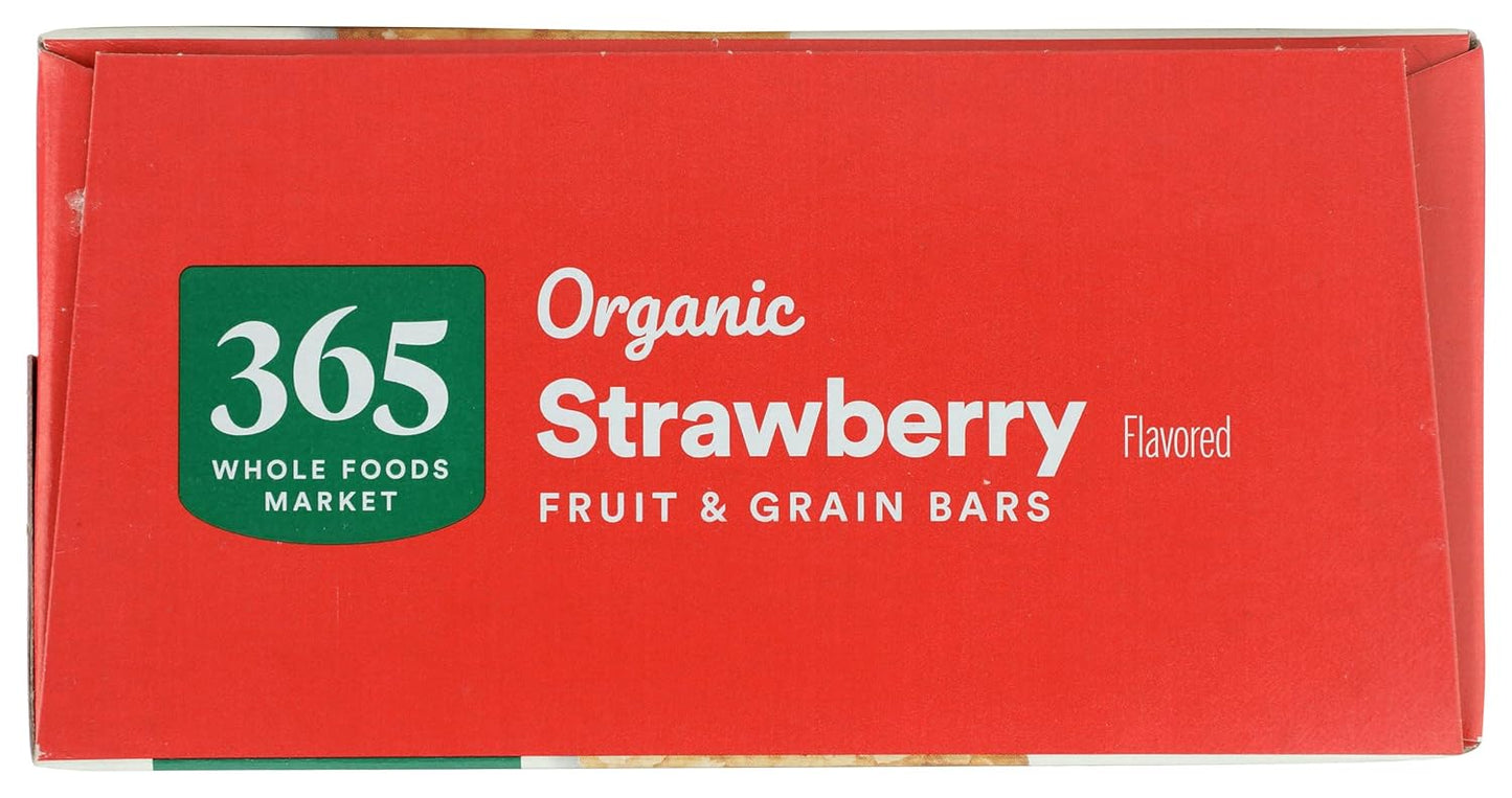 365 by Whole Foods Market, Organic Strawberry Fruit and Grain Bars, 20.8 Ounce, 16 Count