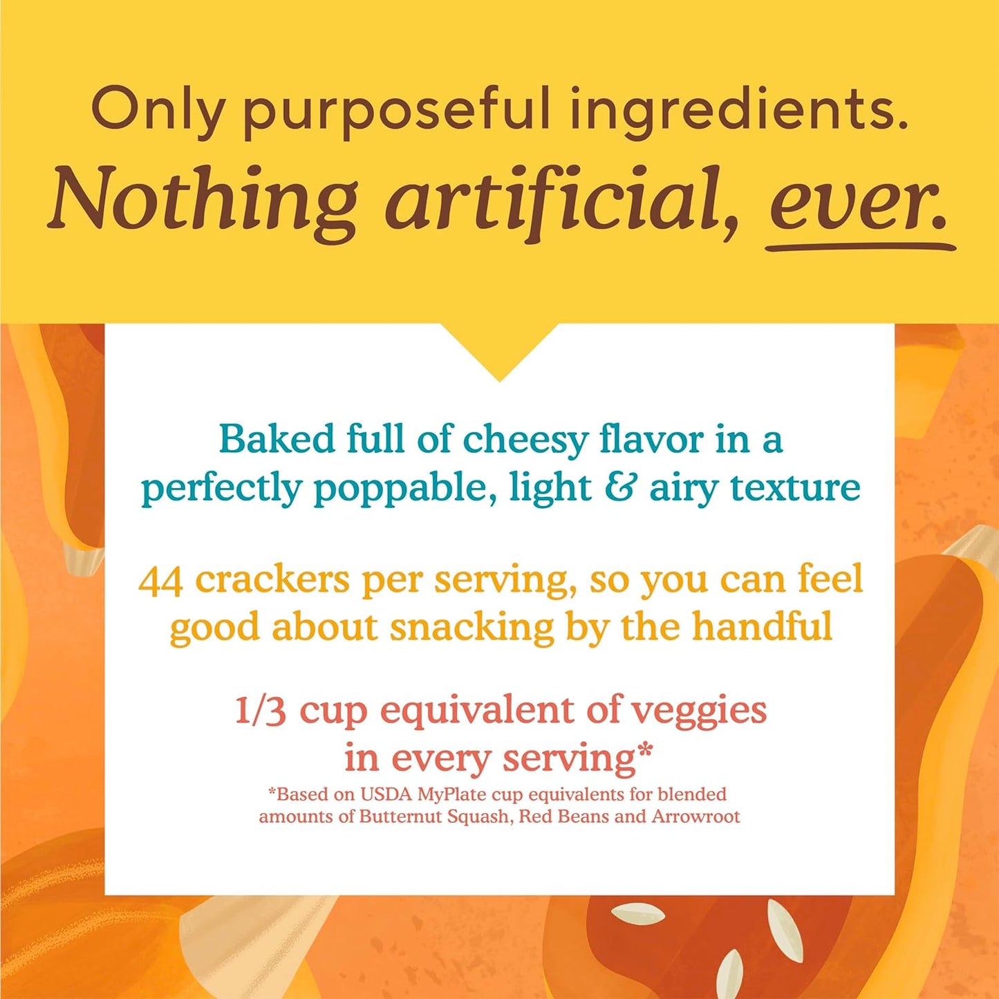 Simple Mills Pop Mmms Cheddar Baked Snack Crackers, Gluten Free, 4 Ounce (Pack of 1)