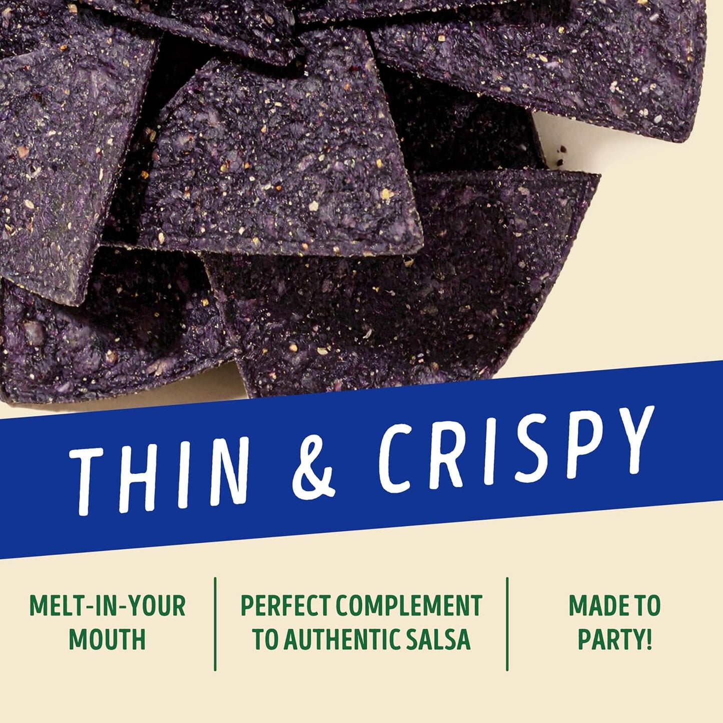Late July Blue Corn Organic Tortilla Chips, 10.1 Oz Bag