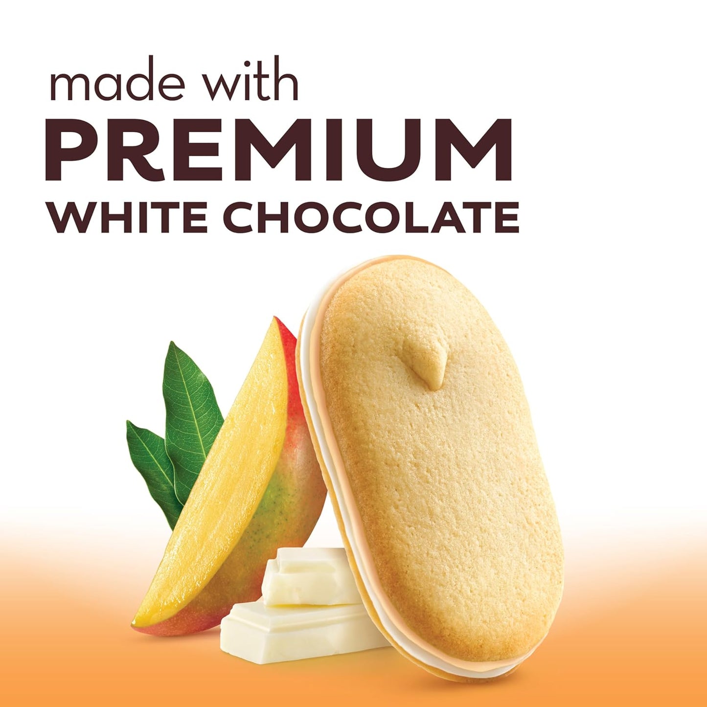 Pepperidge Farm Milano White Chocolate Mango Flavored Cookies, 7 Oz Bag