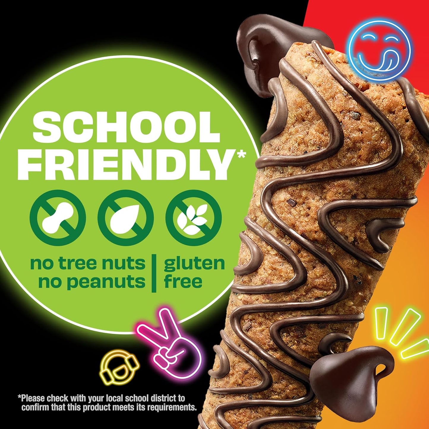 KIND Kids Granola Bars, Chocolate Chip, Gluten Free, Low Sodium, Peanut and Tree Nut Free Snacks, 5g Protein, 5 Count
