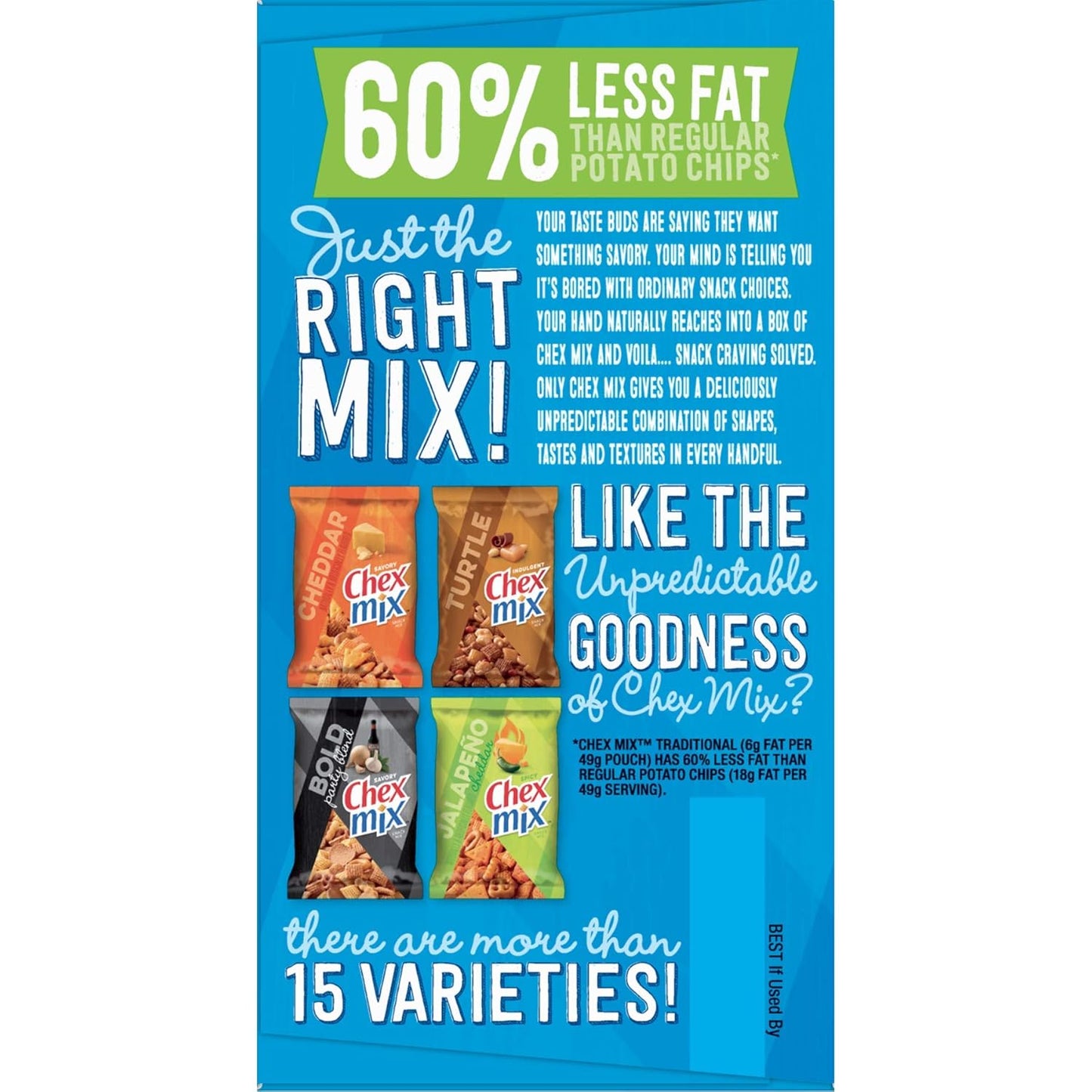 Chex Mix Snack Mix, Traditional Original Recipe, Multipack, Single Serve Snack Bags, 10 Ct, 17.5 oz
