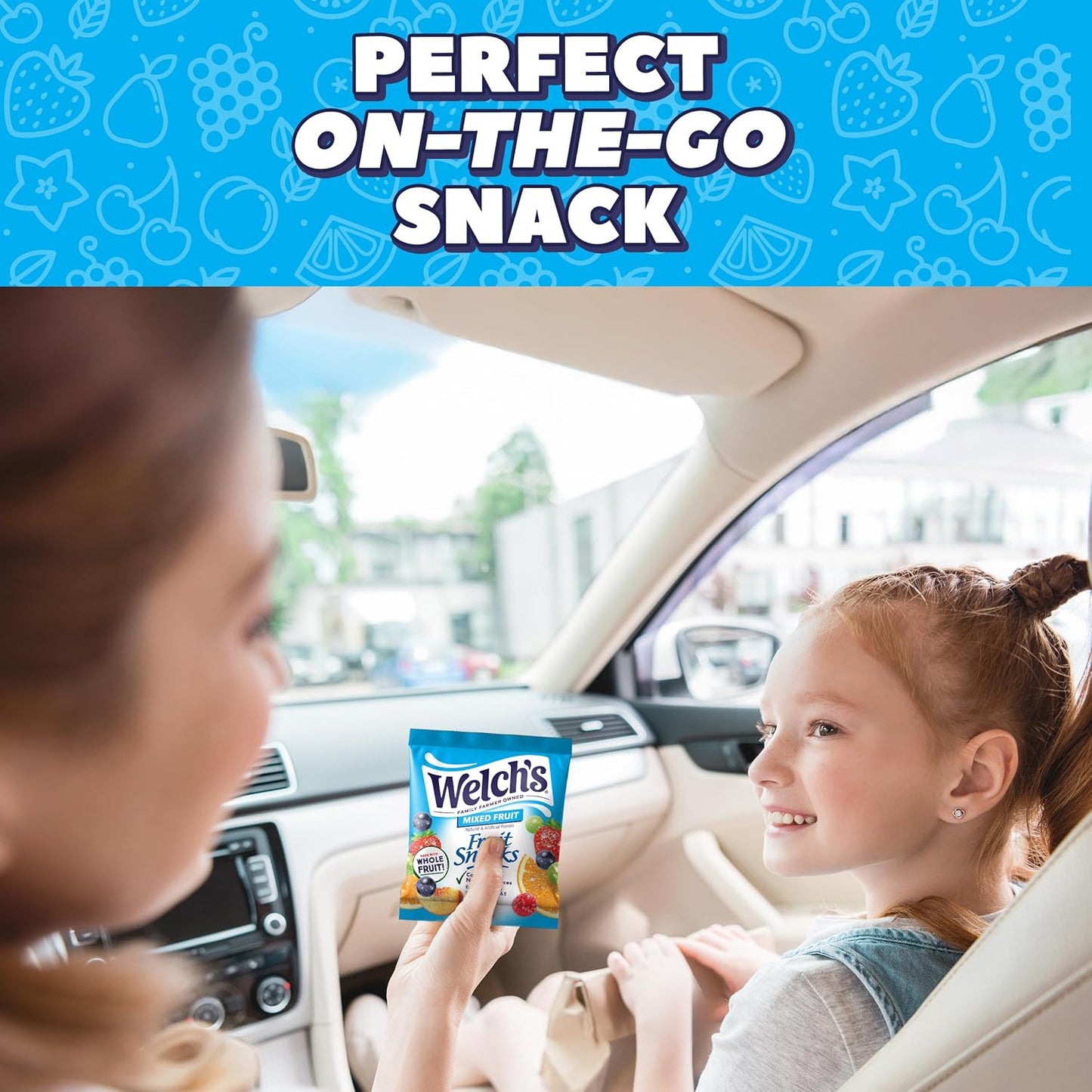 Welch's Fruit Snacks, Mixed Fruit & Mango Peach Snack Box, Gluten Free, 0.8oz Snack Packs (Pack of 60)