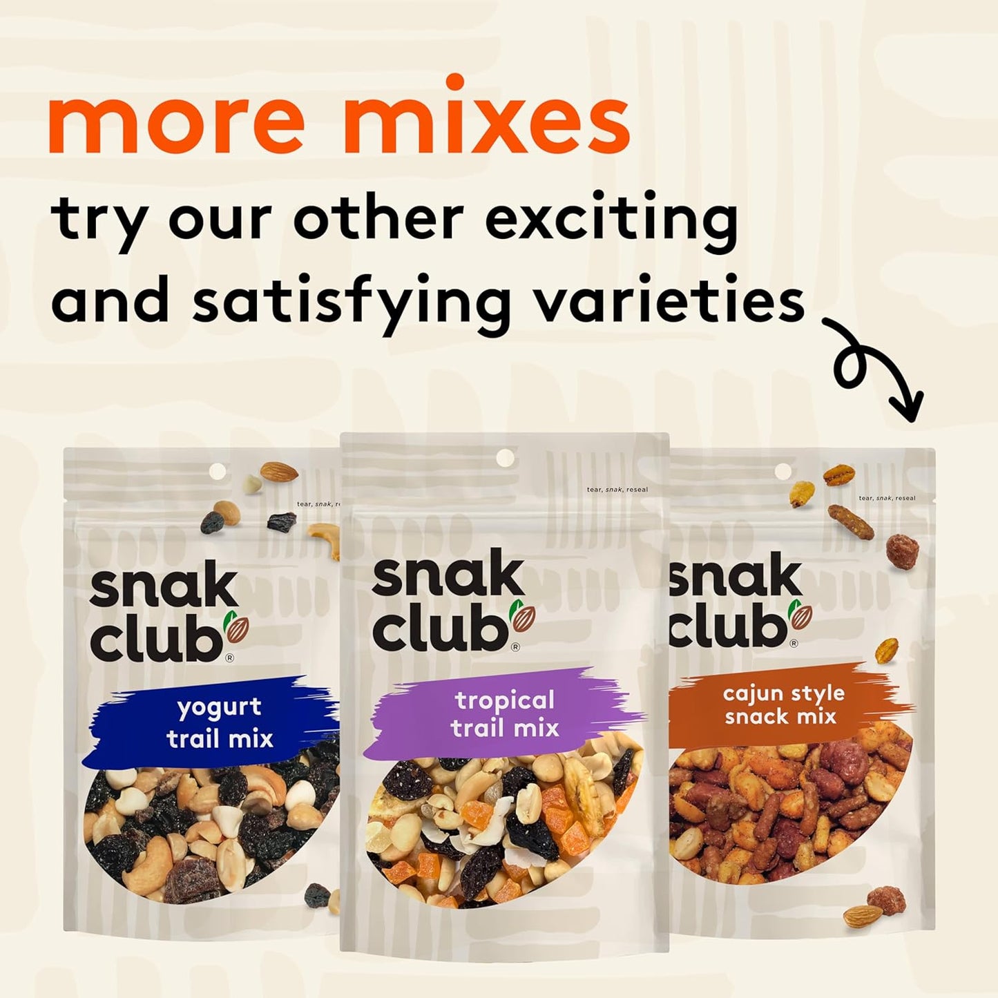 Snak Club Energizer Trail Mix with Roasted Salted Peanuts, Raisins, M&M’S Chocolate Candies, Roasted Almonds, Gluten-Free and Kosher Snack, 24 oz Resealable Bag