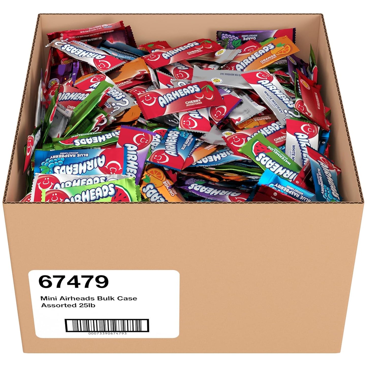 Airheads Mini SOURS Candy Bars, Sour Watermelon Punch, Blue Blast, and Lemon Berry Squeeze 12oz Variety Bag