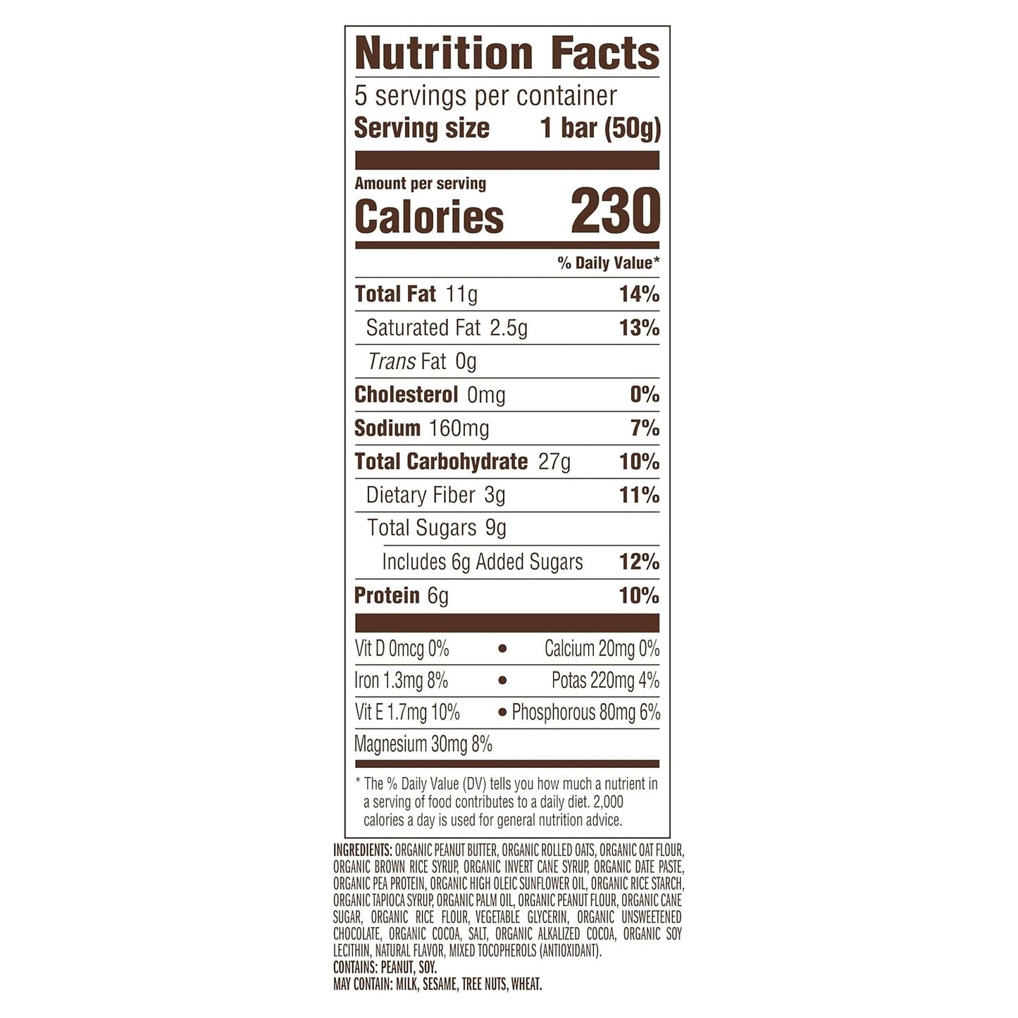CLIF Nut Butter Bar - Chocolate Peanut Butter - Energy Snack Bars - Non-GMO - USDA Organic - Plant Based - Low Glycemic - 1.76 oz. (5 Pack)