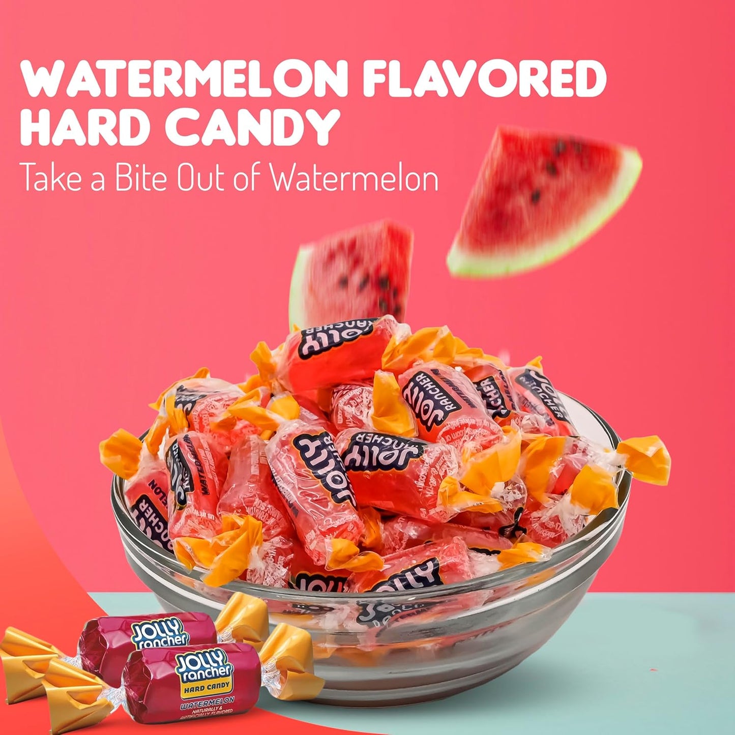 Watermelon Jolly Ranchers Hard Candy β Original Flavor β 1 LB Bulk Bag (Approx. 75 Pieces) β Individually Wrapped Sweet & Tart Candy for Birthday Parties, Baby Showers, Back to School & Gift Bags