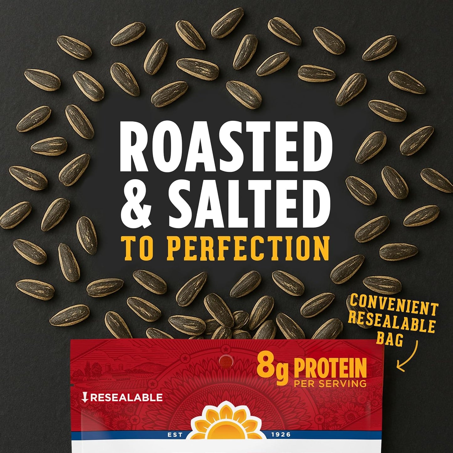 DAVID Jumbo Sunflower Seeds, Sweet and Spicy Flavor, 5.25 oz.
