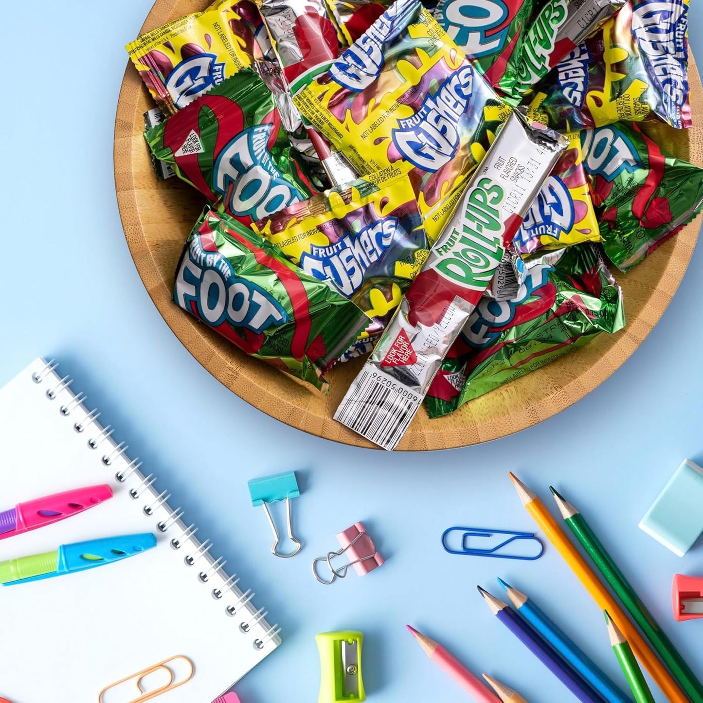 Fruit Roll-Ups, Fruit by the Foot and Gushers Fruit Flavored Snacks Variety Pack, Gluten Free, 16 Pouches, 10.2 oz