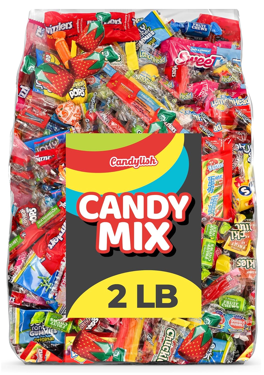 Candylish Candy Mix Variety Pack, 2 lb. Bulk Bag, Individually Wrapped Assorted Big Bag of Candy for Parties, PiΓ±ata Stuffers, Kids Treats, Office Candy Bowl and Birthday Favors