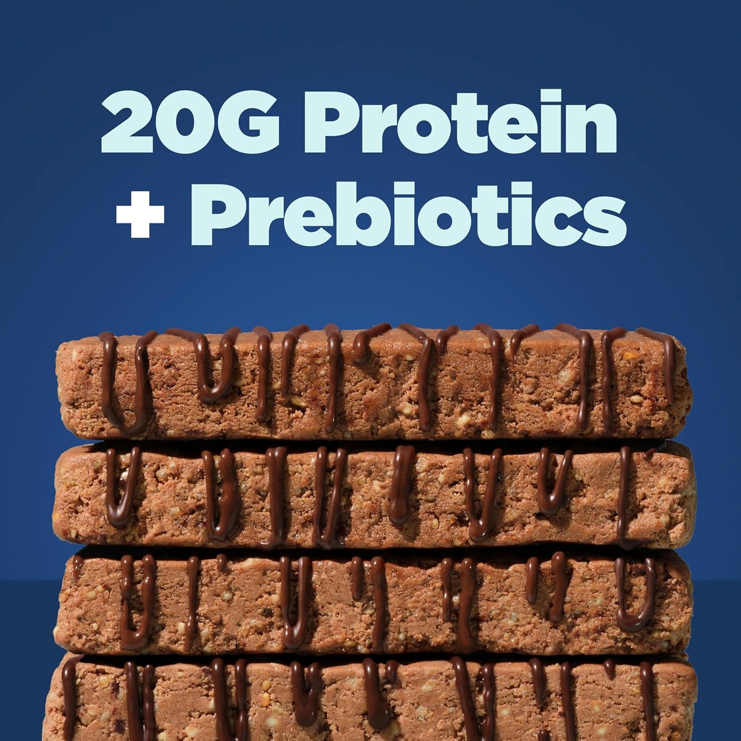 Perfect Bar Protein + Prebiotics Chocolate Peanut Butter Protein Bar, 20g Protein, Grass-Fed Whey, 6g Fiber With 3g Prebiotics, Gluten-Free, Non-GMO, 2.4 Ounce Bar, 7 Count