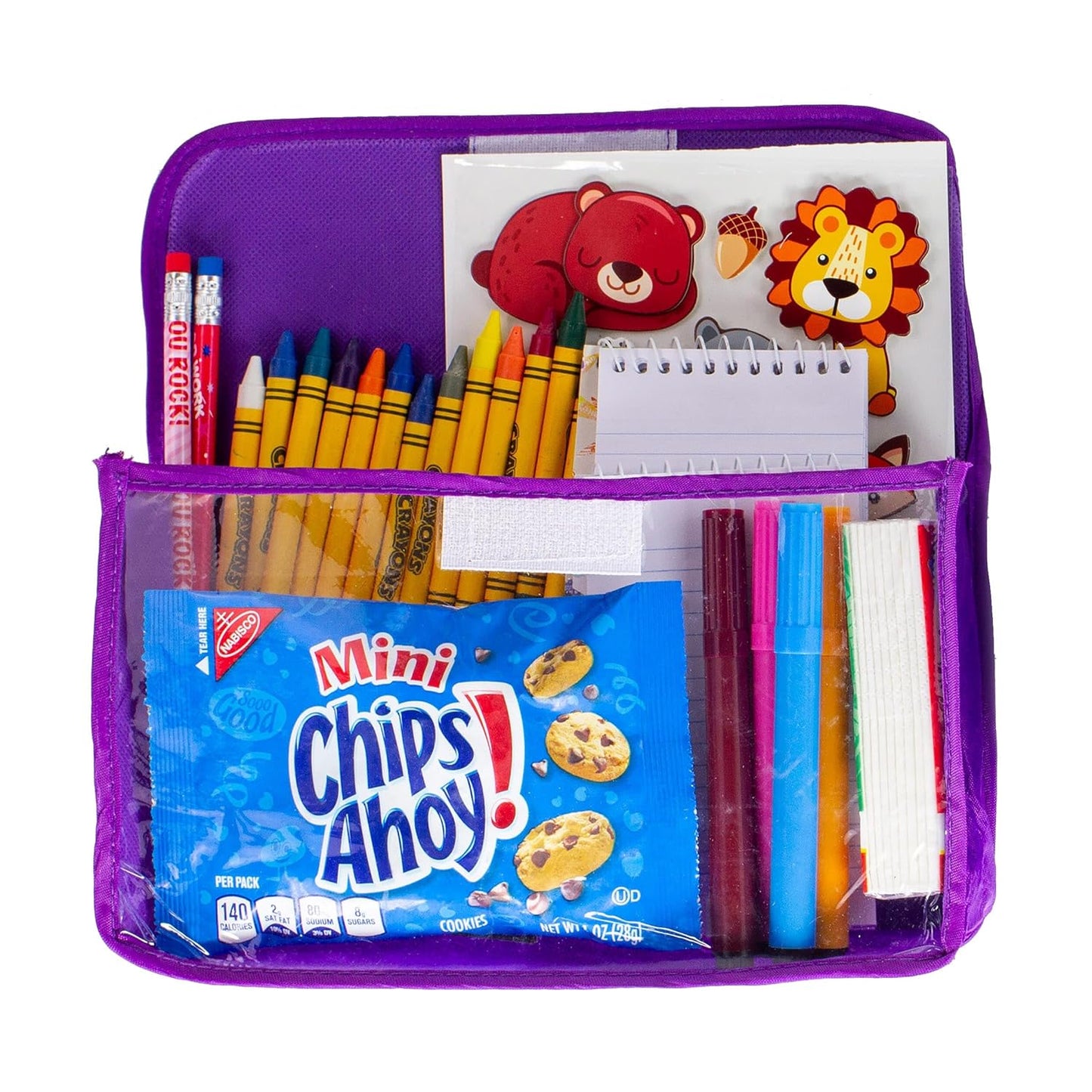 Nabisco Fun Shapes Variety Pack with Animal Crackers, Teddy Grahams and CHIPS AHOY! Cookies, 20 Snack Packs