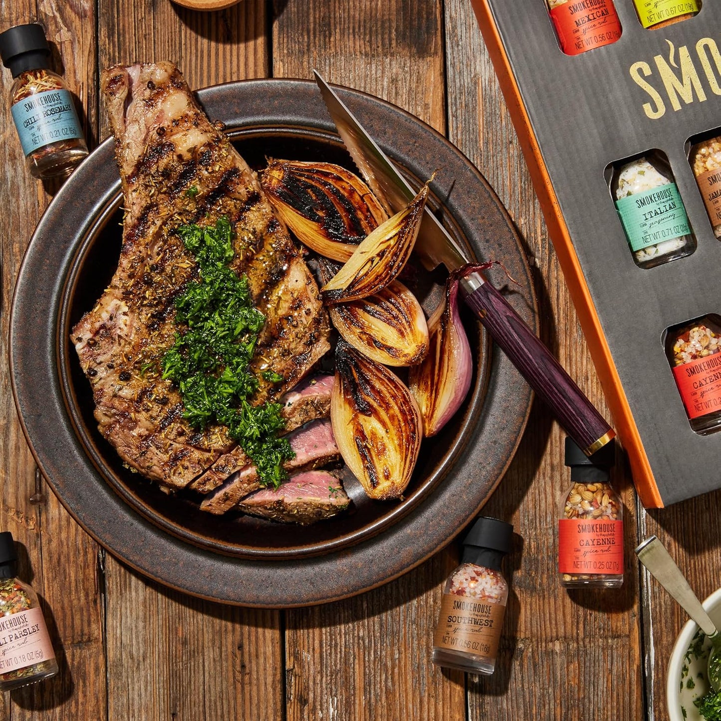 Smokehouse by Thoughtfully 20-count Ultimate Grilling Spice Set with Chili Garlic, Rosemary, and more